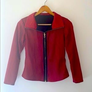 Vintage FERRUCCI Lambskin Leather Designer Jacket
